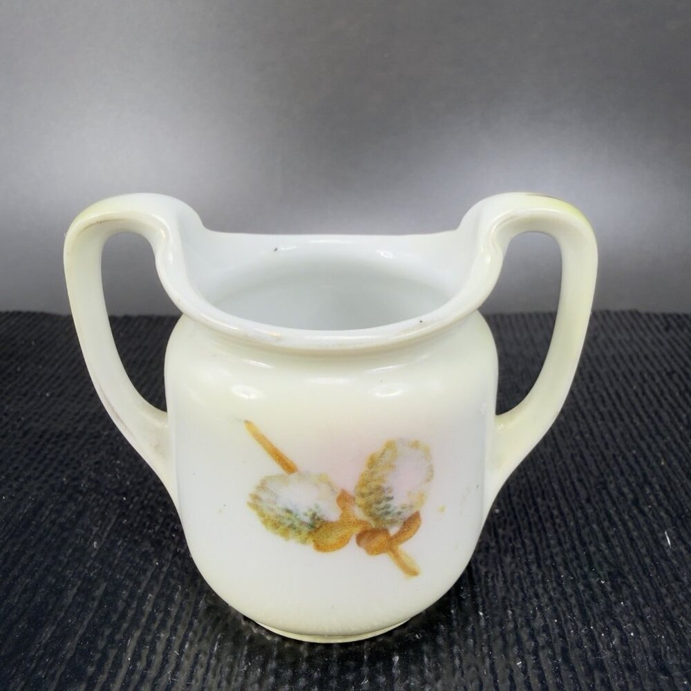 Antique R S Germany Fine Porcelain Mini Sugar Bowl Toothpick Holder Bud Vase VTG
